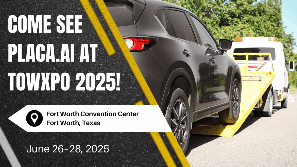 PLACA.AI TowXpo 2025 towing enforcement and LPR software event announcement
