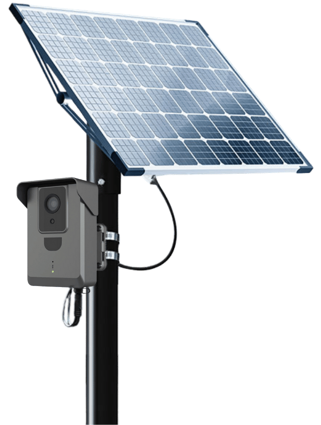 solar sight pole mount transparent bg