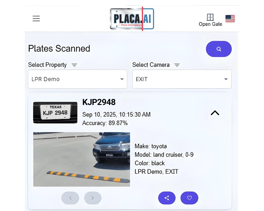 plate logs manager portal mockup