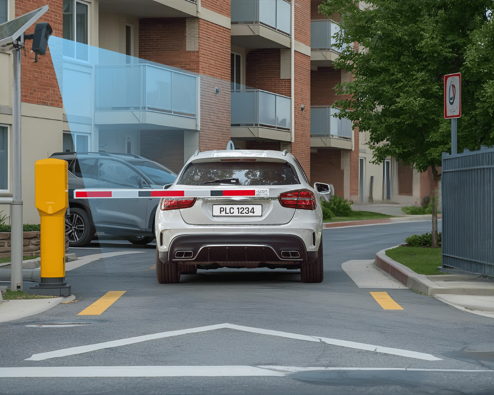 solar sight apt parking entry barrier scan