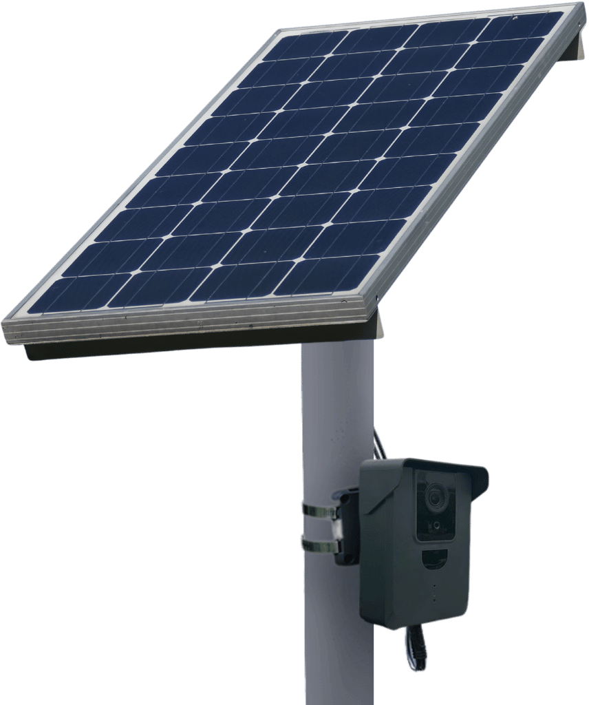 solar sight solar panel pole mount