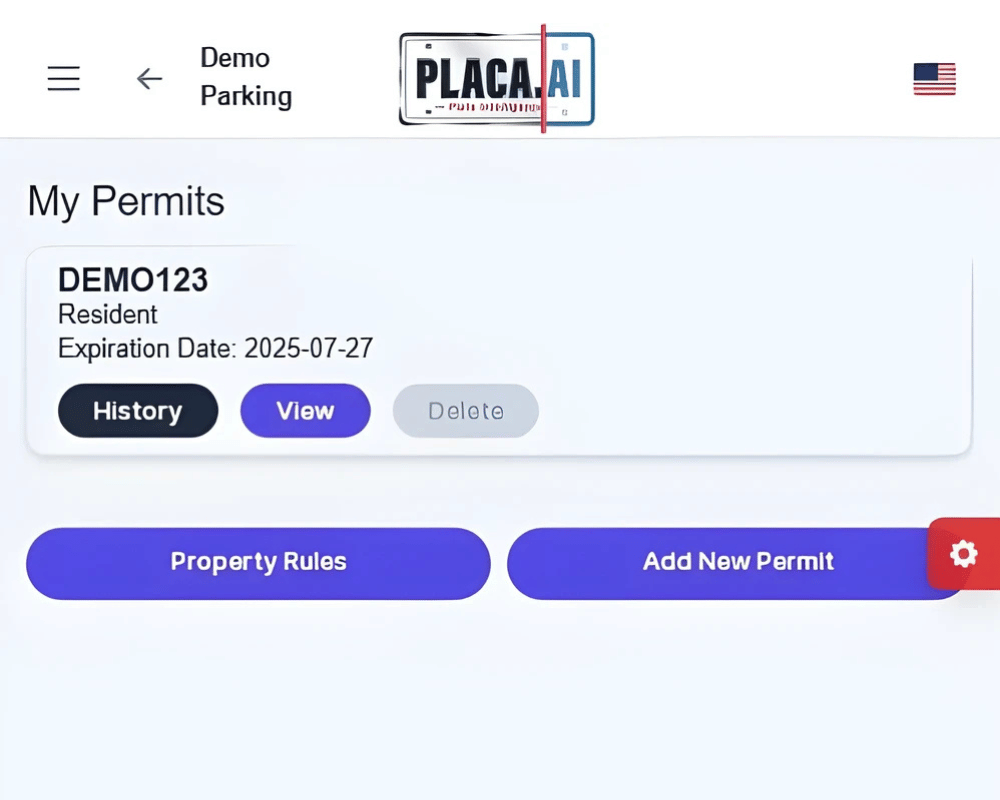 tenant permit dashboard mockup