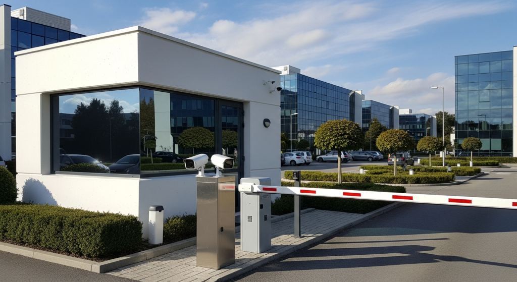 LPR access control system at business park entrance