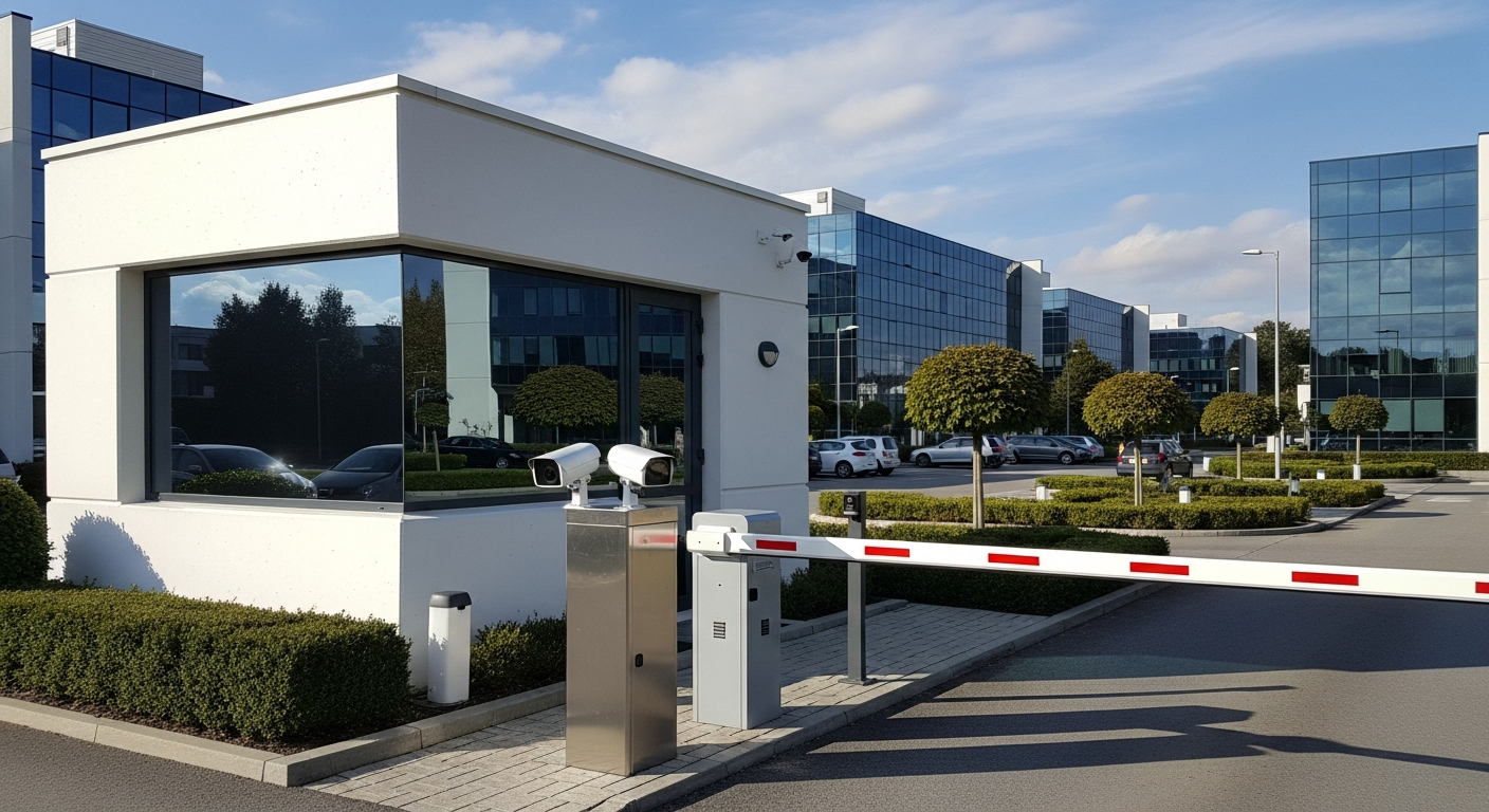 LPR access control system at business park entrance