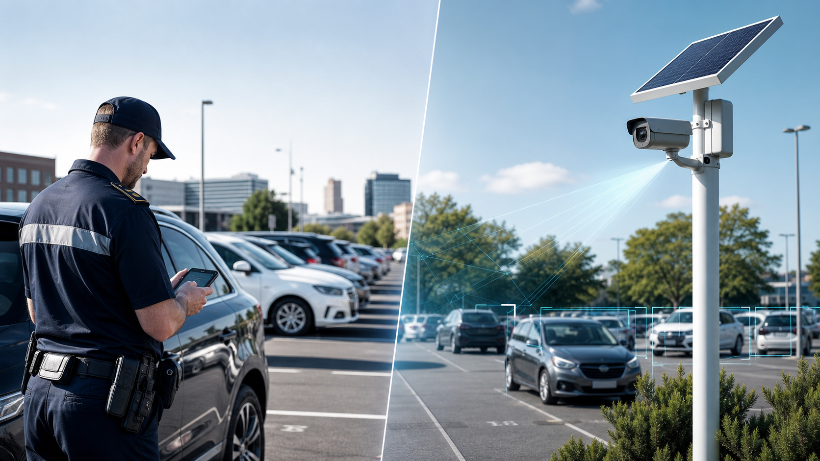 License plate recognition for parking enforcement in a managed parking lot