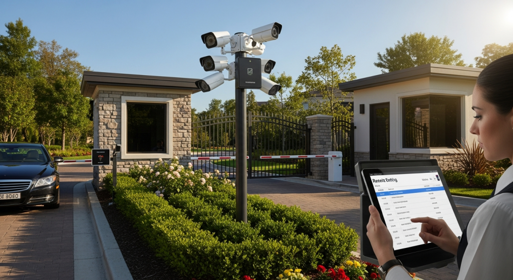 HOA license plate recognition replacing paper gate logs