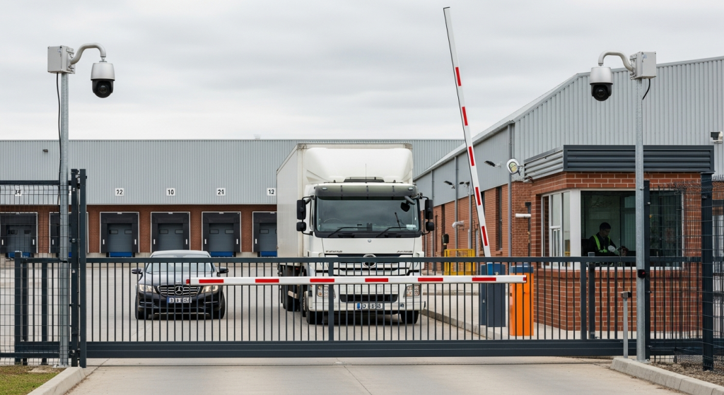Industrial facility using LPR for visitor and vehicle tracking logs