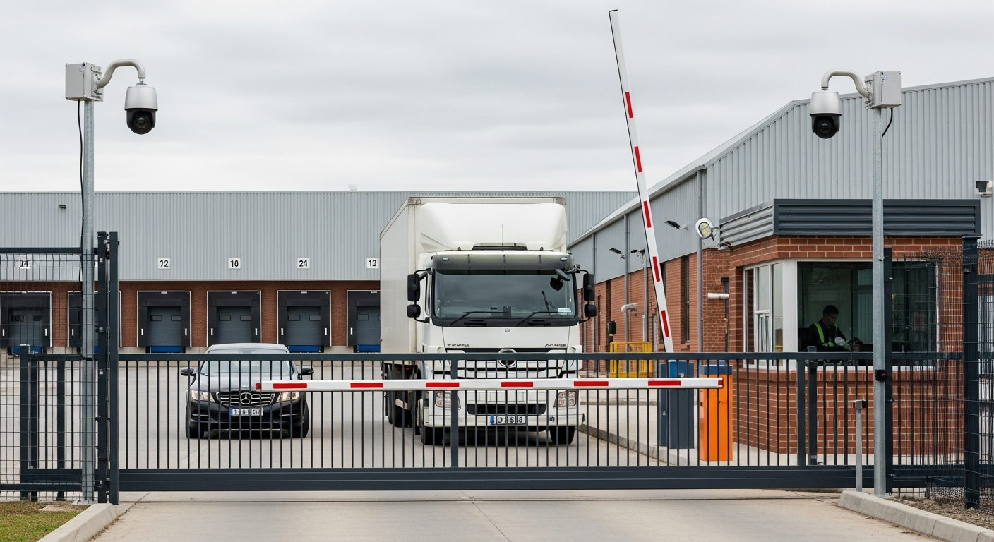 Industrial facility using LPR for visitor and vehicle tracking logs