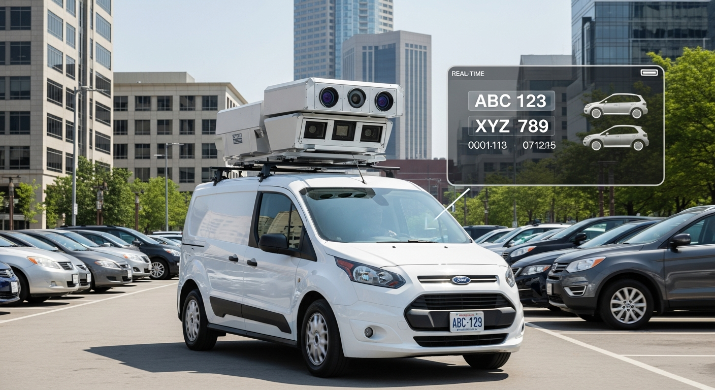 LPR camera system being used for parking enforcement