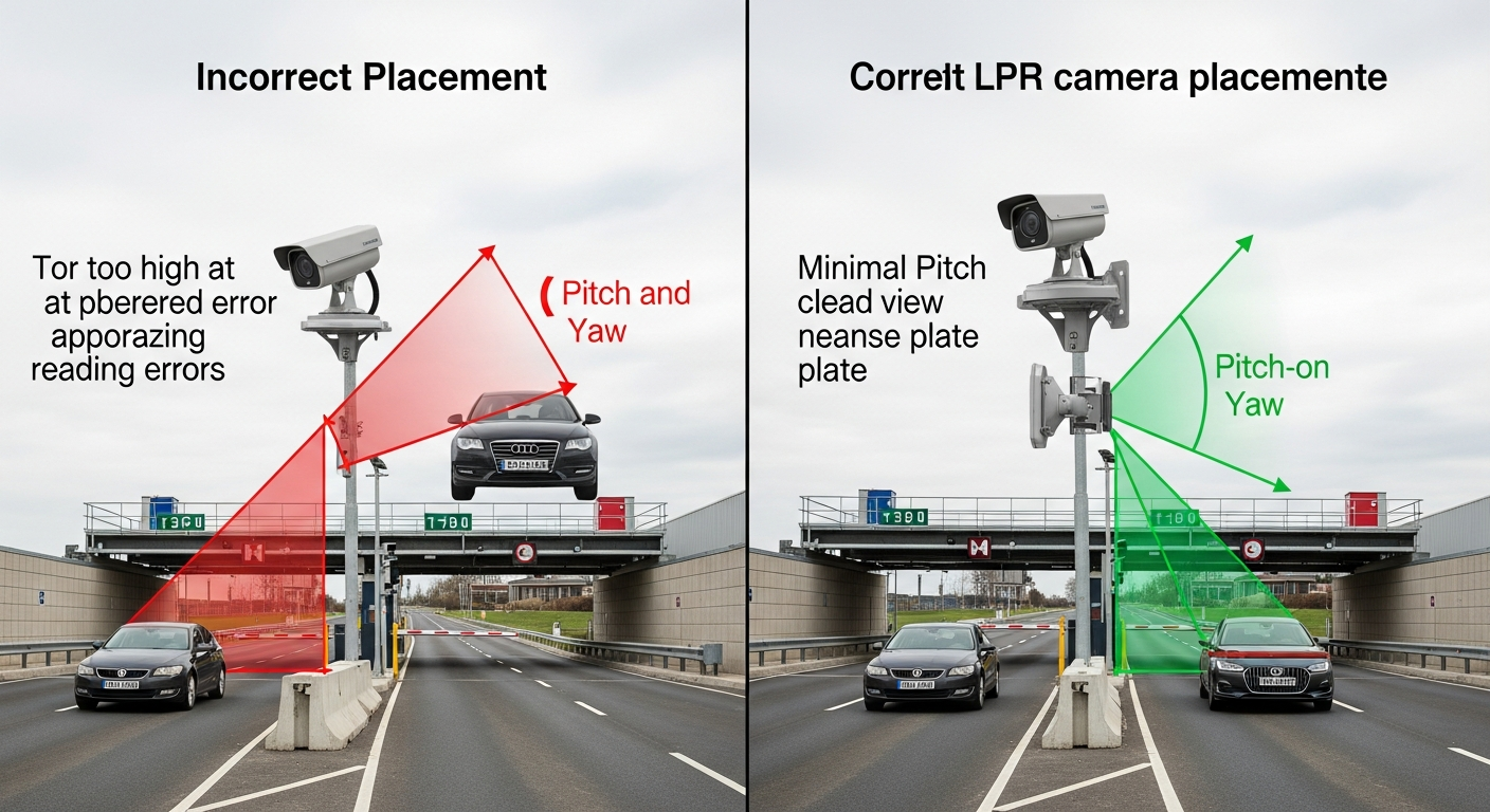 Common LPR camera placement mistakes at multi-lane entrances