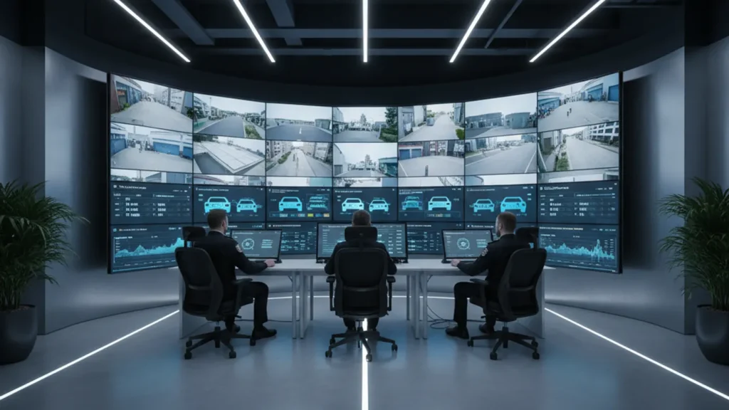 Cloud VMS and LPR dashboard for security guard monitoring