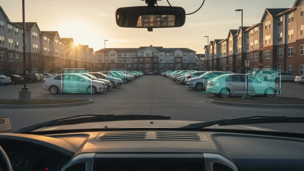 Tow truck license plate scanner for apartment parking enforcement patrols using Placa.ai cloud LPR