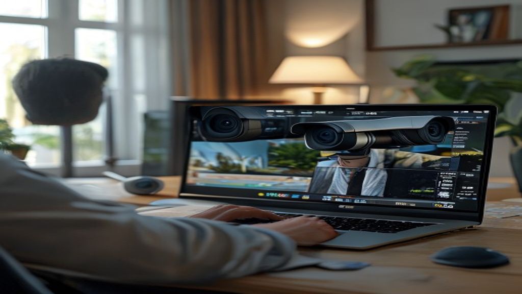 IT professional configuring an RTSP IP camera stream on a laptop for LPR software setup