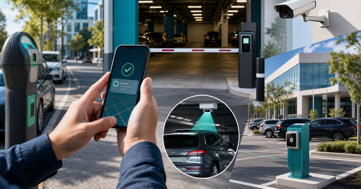 Mobile parking payment app for meters, garages, private lots, and license plate recognition