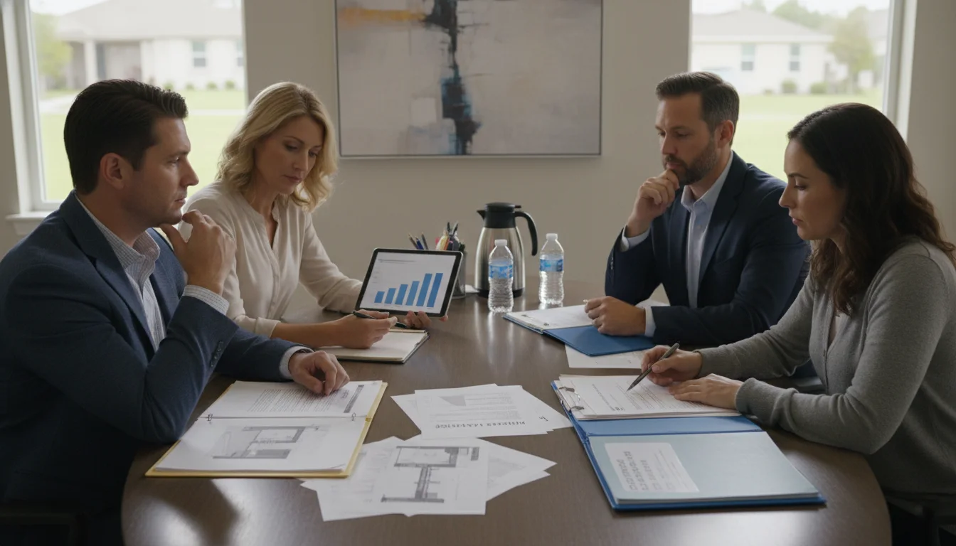 HOA board reviewing license plate recognition contract renewal questions and reports