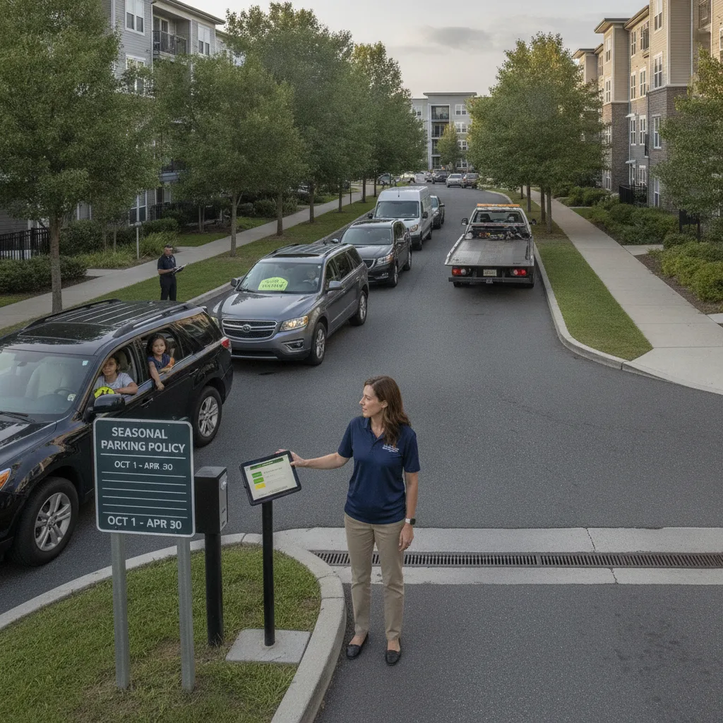 How Community Managers Can Manage Seasonal Resident Parking Changes Without Creating Resident Friction for hoa / apartment vehicle management