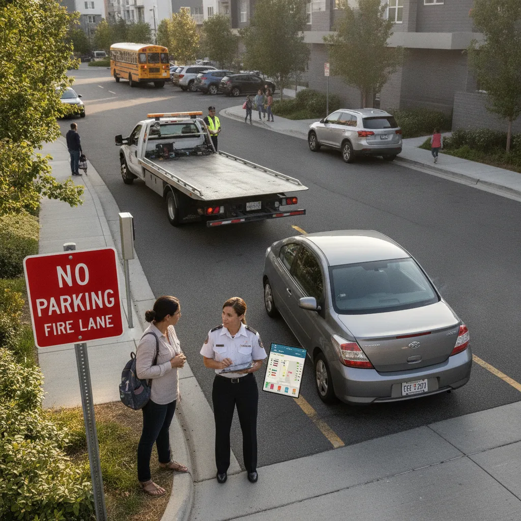 How Community Managers Can Respond To Fire Lane Parking Complaints Without Creating Resident Friction for hoa / apartment vehicle management