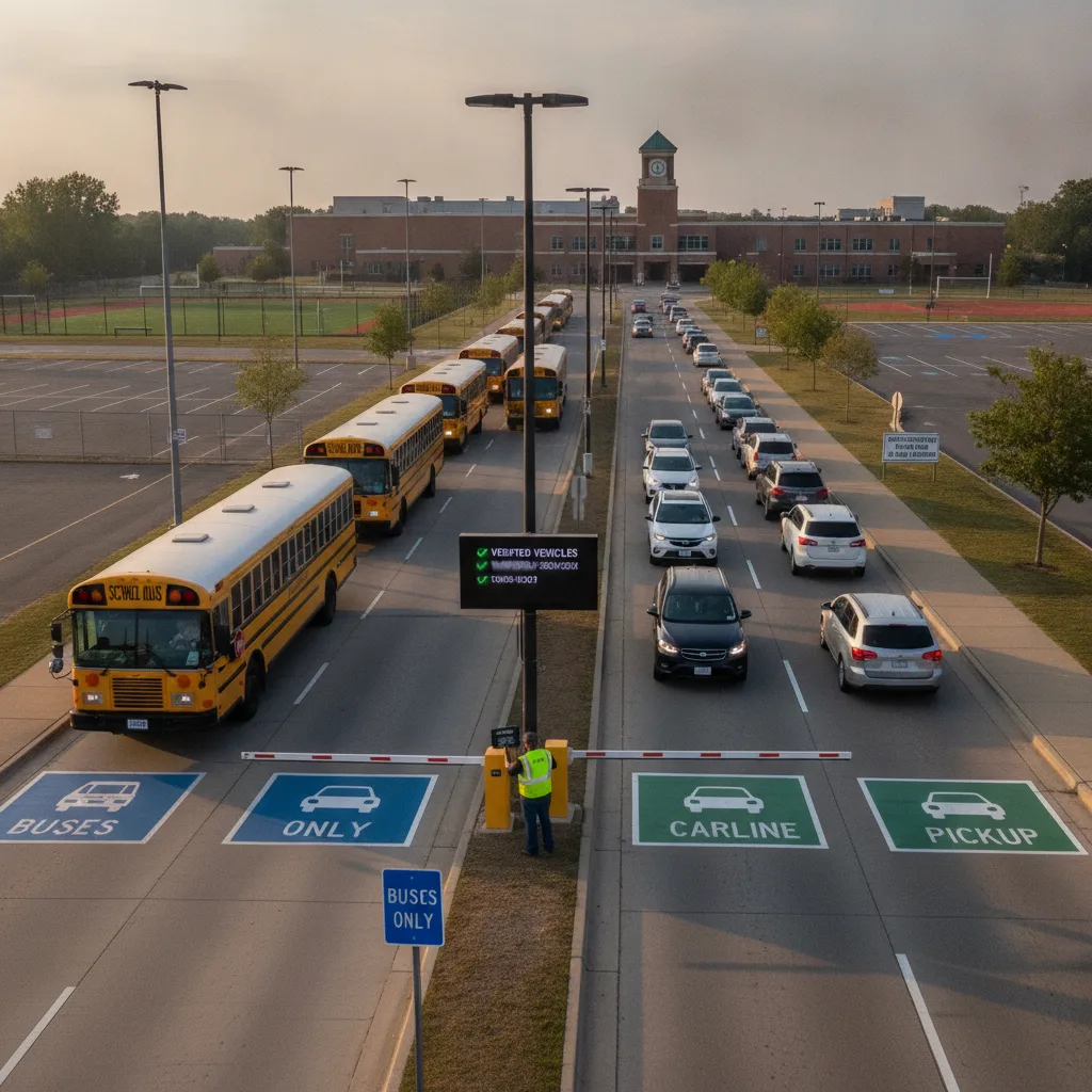 How District Operations Teams Can Separate Bus And Carline Traffic With Better Vehicle-Based Workflows for student pickup / school dismissal