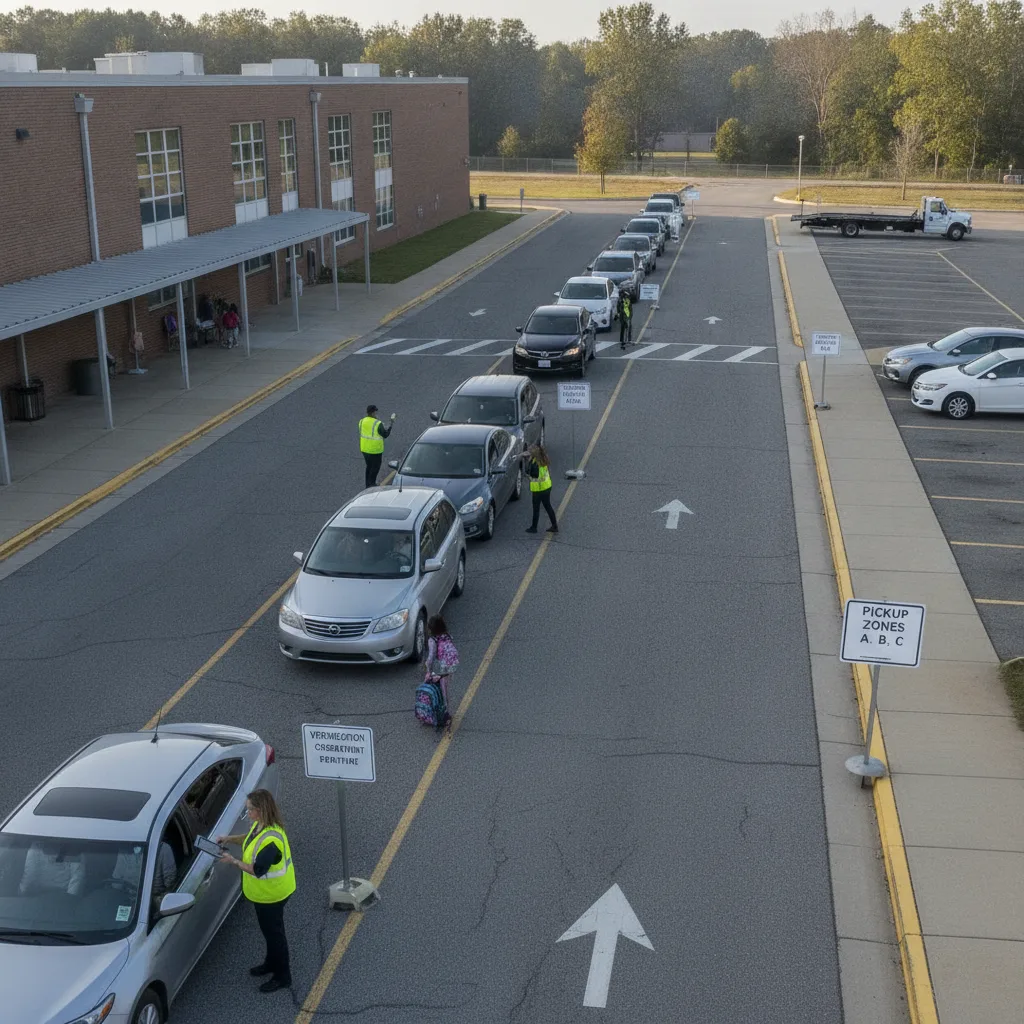 How Elementary School Leaders Can Prevent Late Dismissal Bottlenecks With Better Vehicle-Based Workflows for student pickup / school dismissal