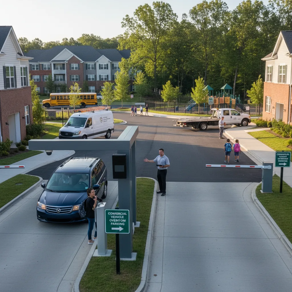How HOA Boards Can Manage Unauthorized Commercial Vehicles Without Creating Resident Friction for hoa / apartment vehicle management