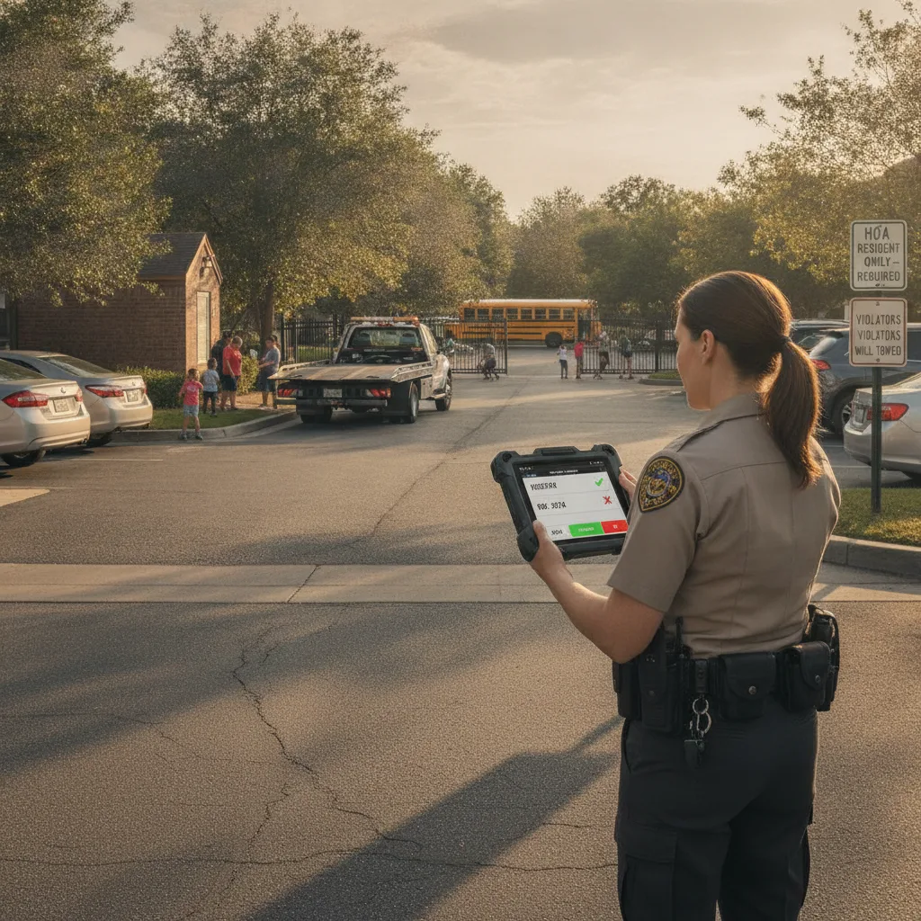 How HOA Patrol Operators Can Document Parking Violations With Mobile LPR Workflows for towing / parking enforcement