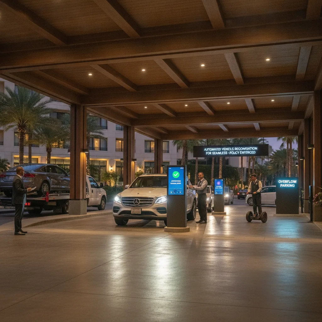 How Hospitality Groups Can Manage Peak Arrival Surges Using Ticketless Vehicle Recognition for valet parking