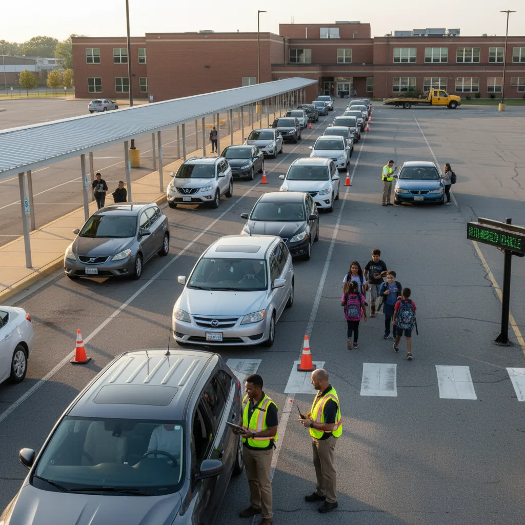 How K-12 Schools Can Prevent Late Dismissal Bottlenecks With Better Vehicle-Based Workflows for student pickup / school dismissal
