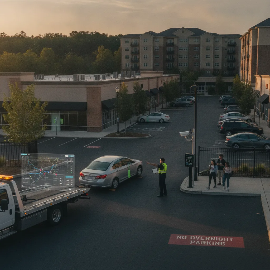 How Private Property Towing Companies Can Manage Overnight Patrol Routes With Mobile LPR Workflows for towing / parking enforcement