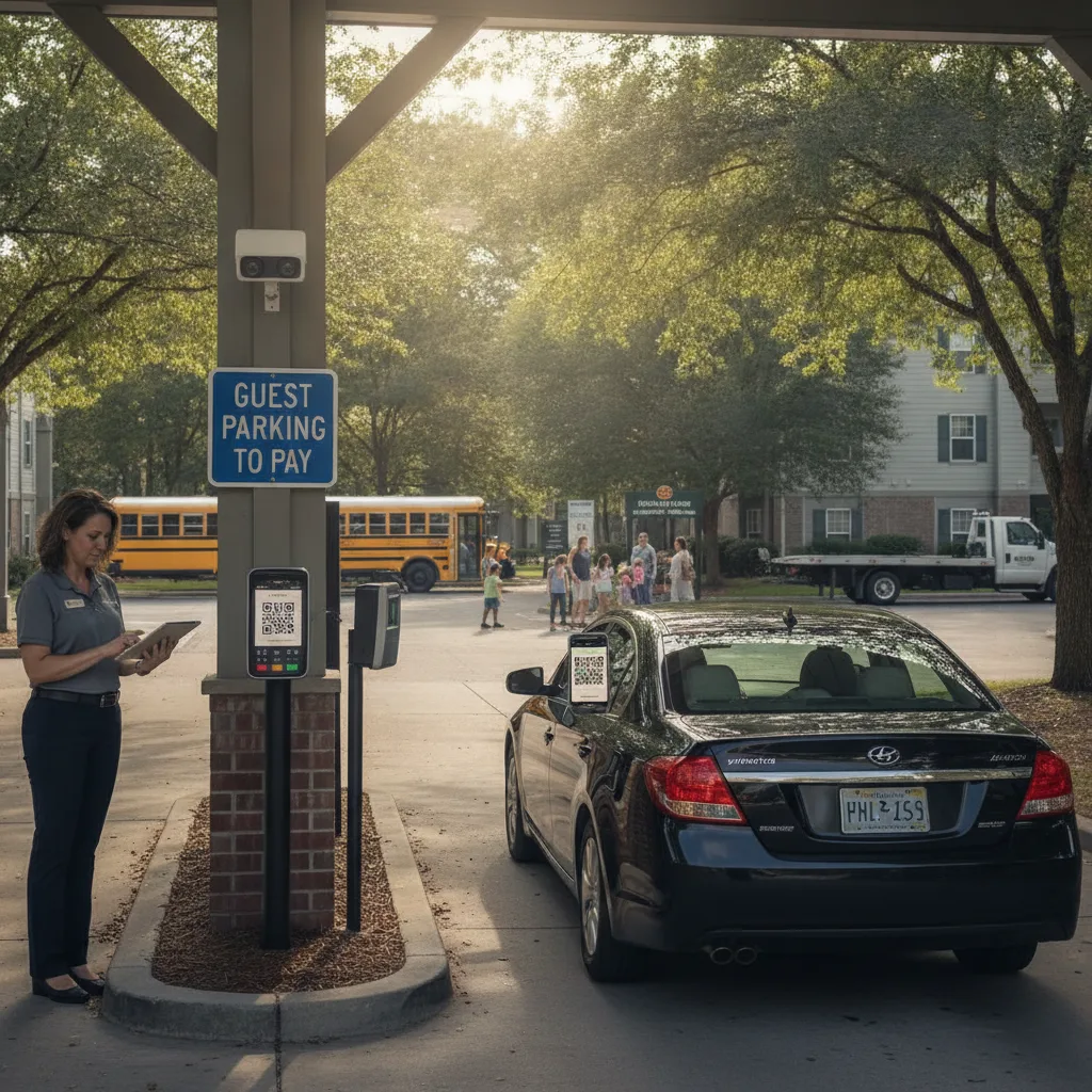 How Apartment Guest Parking Managers Can Combine LPR With QR Auto-Pay Without Adding More Hardware for qr self parking