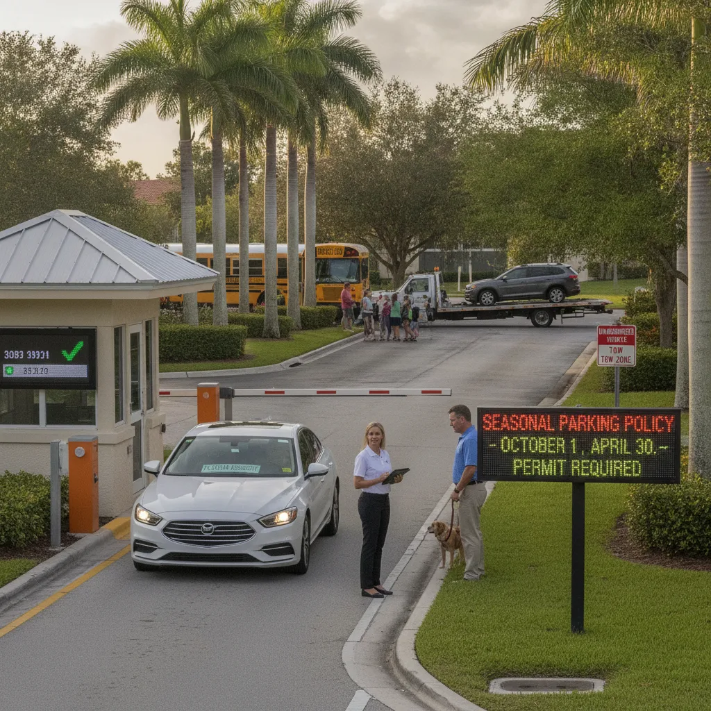 How Florida Associations Can Manage Seasonal Resident Parking Changes Without Creating Resident Friction for hoa / apartment vehicle management