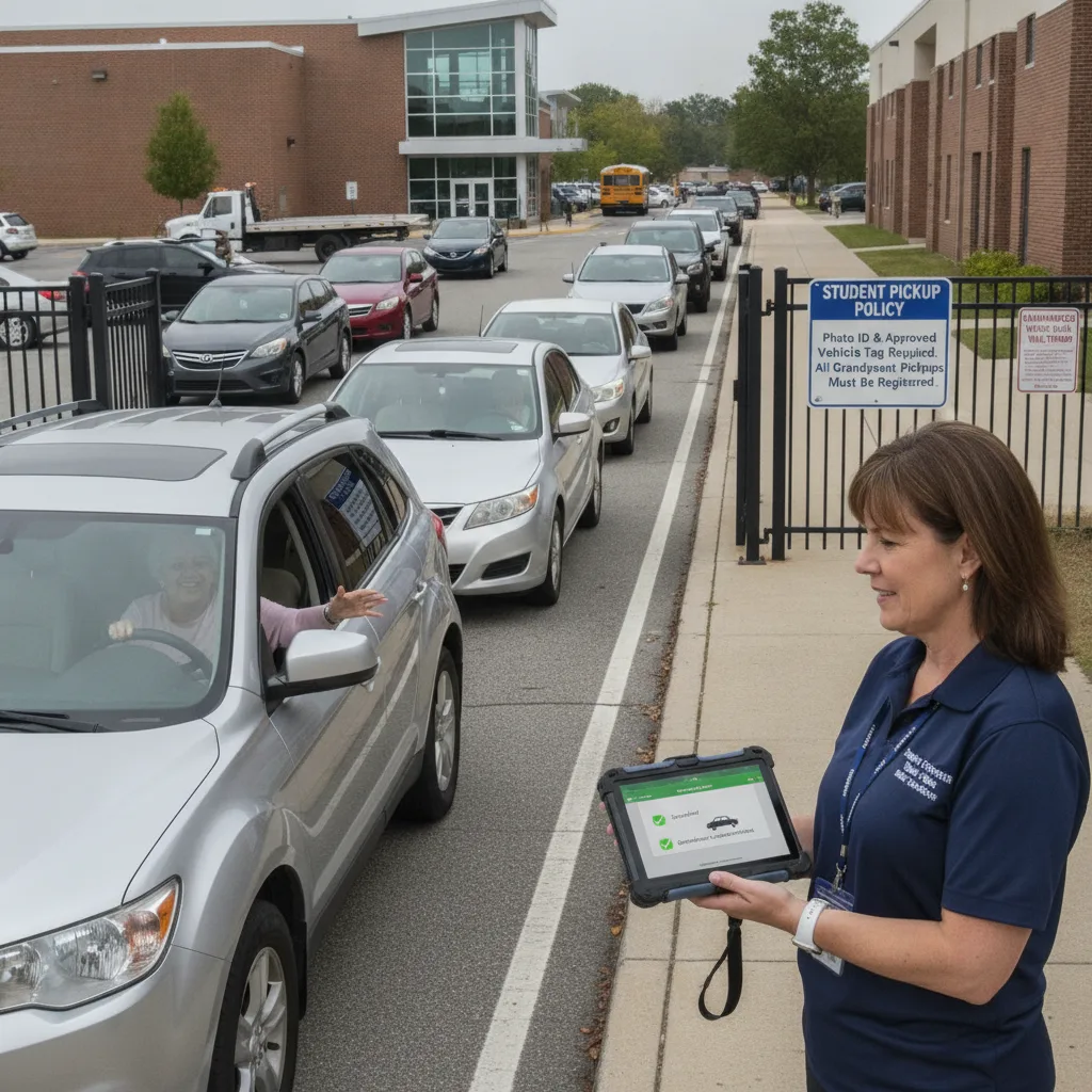 How Front Office Staff Can Verify Grandparent Pickup Permissions With Better Vehicle-Based Workflows for student pickup / school dismissal