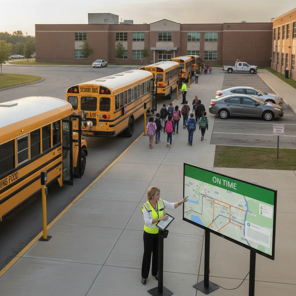 How School Transportation Directors Can Prevent Late Dismissal Bottlenecks With Better Vehicle-Based Workflows for student pickup / school dismissal