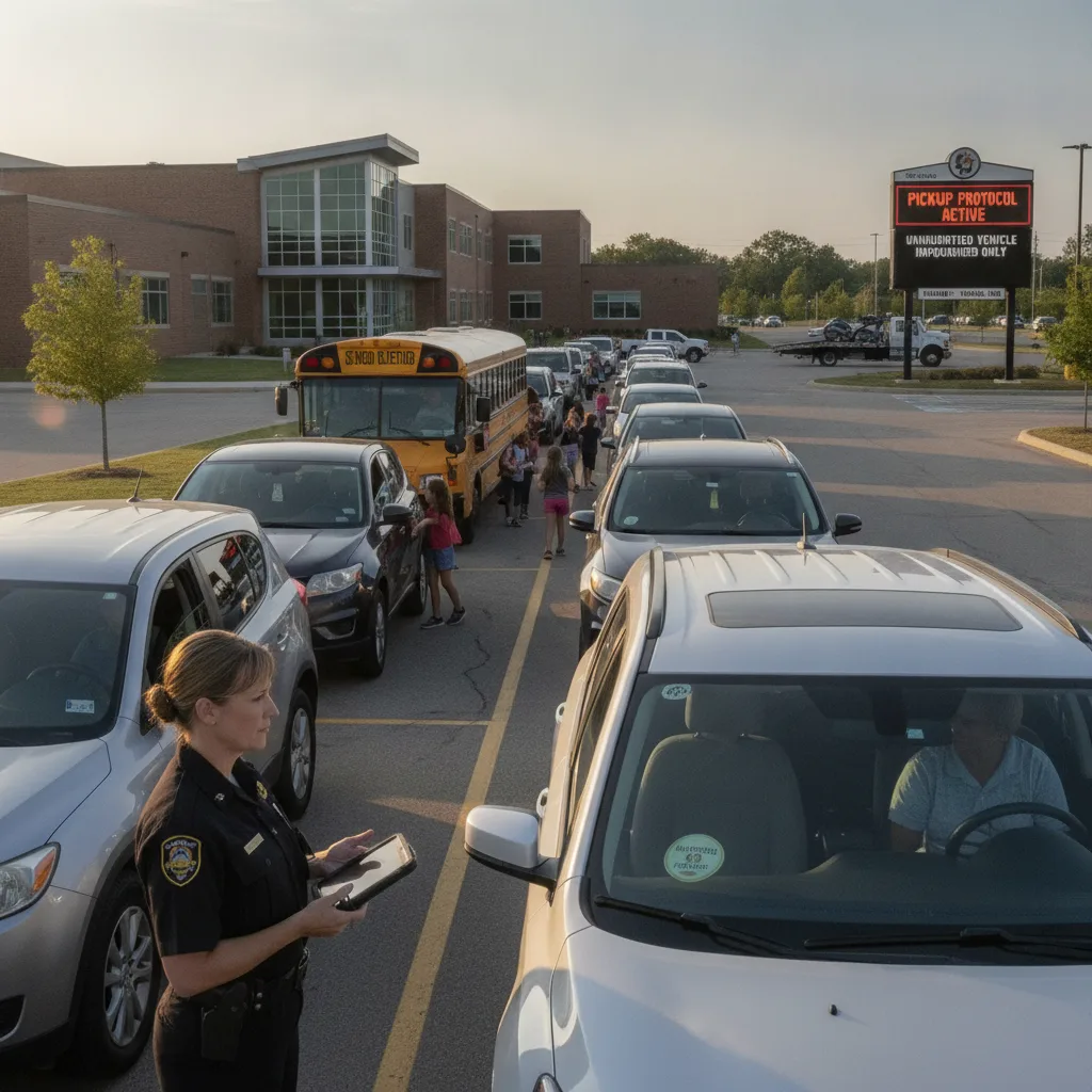 How School Transportation Directors Can Verify Authorized Pickup Vehicles With Better Vehicle-Based Workflows for student pickup / school dismissal