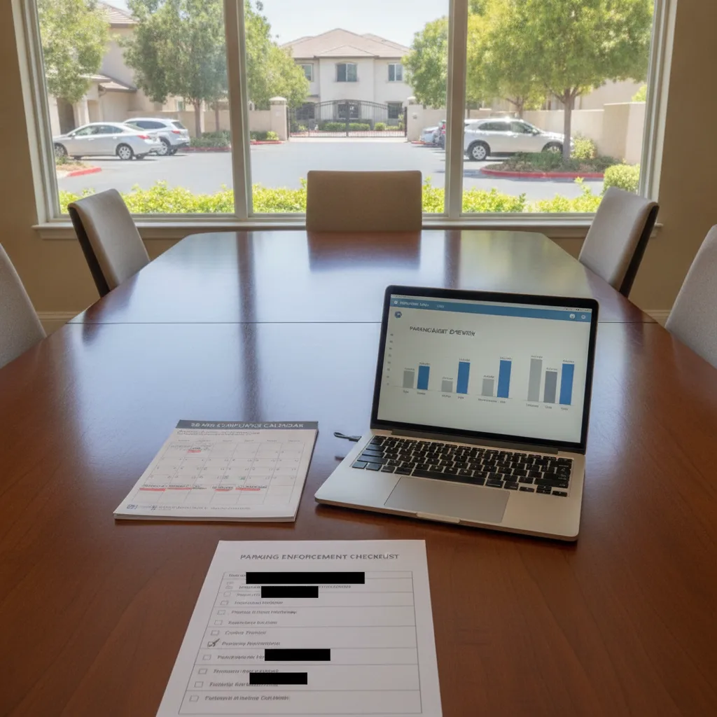 Georgia HOA Parking Enforcement Checklist for SB 406 for hoa / apartment vehicle management
